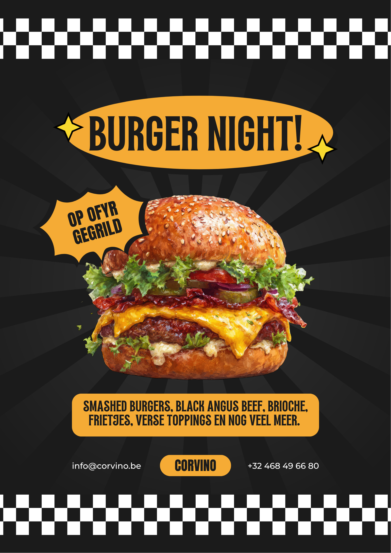 Burger Night à volonté op de OFYR